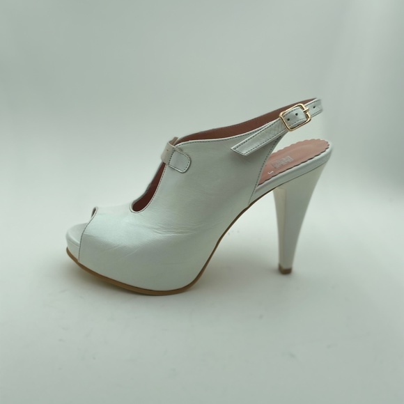 HANDMADE LEATHER WOMAN PLATFORM HEELS - Picture 4 of 12